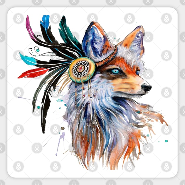 Watercolor Fox Sticker by tfortwo